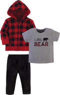 Little Treasure Baby Hoodie, Bodysuit Or Tee Top, and Pant Set by Little+Treasure