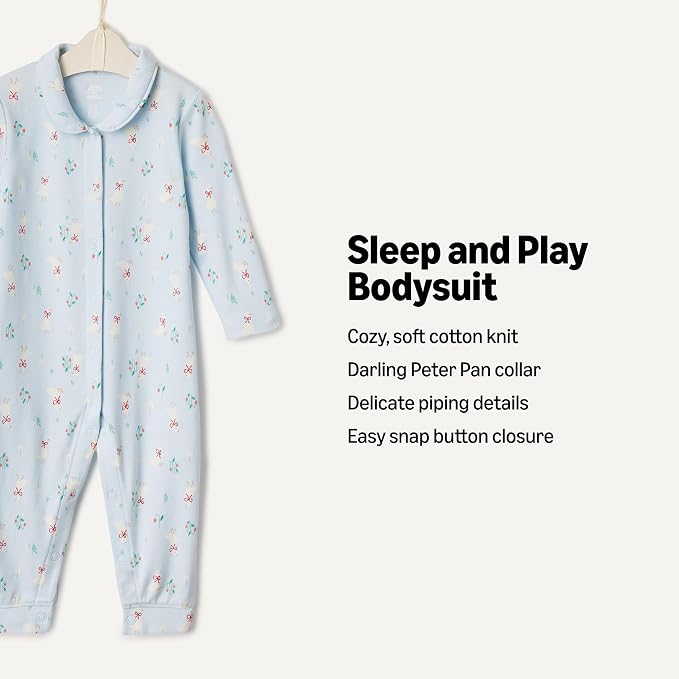 Amazon Essentials x Sofia Grainge Unisex Babies' Cotton Footless Sleepsuit - Image 2