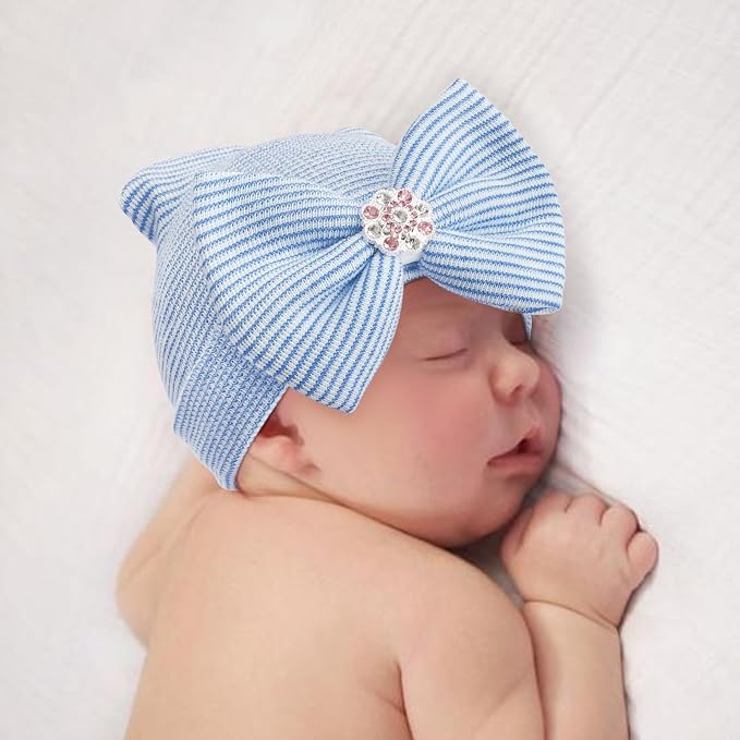 AQOKKA Newborn Baby Girl Hats - Image 4