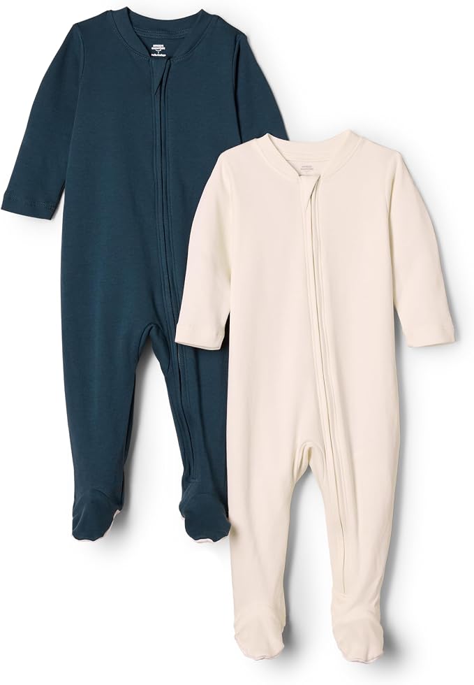 Amazon Essentials x Sofia Grainge Unisex Babies' Cotton Footed Sleep and Play by AmazonEssentials
