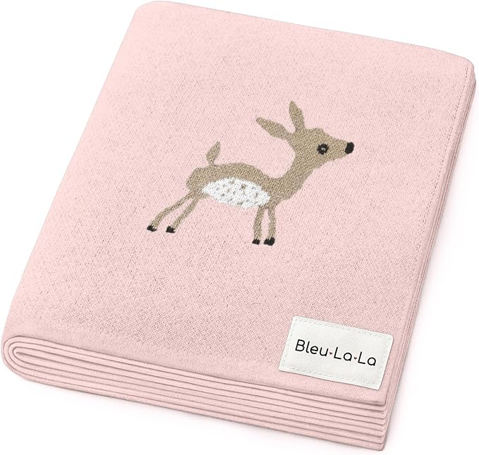 Knit Baby Swaddle Blanket by BleuLaLa