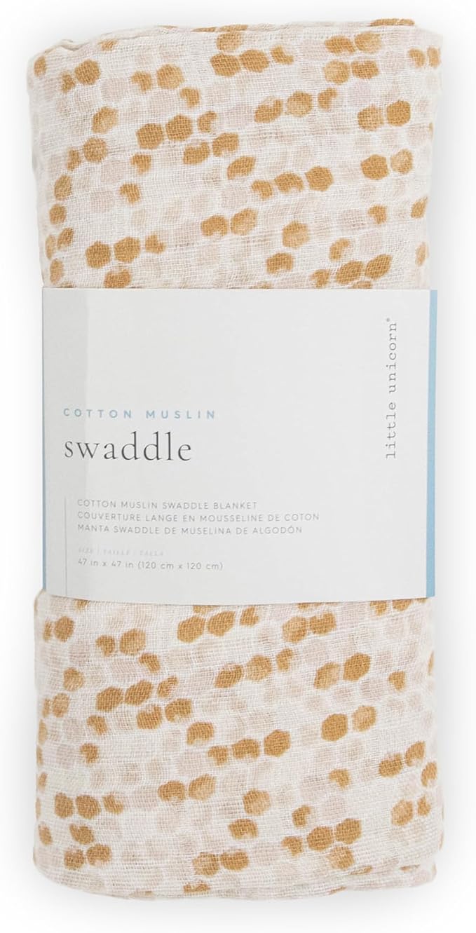 Little Unicorn Premium Cotton Swaddle Baby Blanket | Breathable Fabric | - Image 6