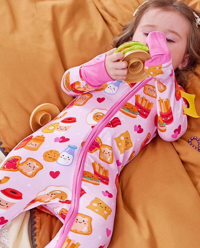 babee Reshinee Viscose derived from bamboo Baby Pajamas Convertible Footie - Image 7