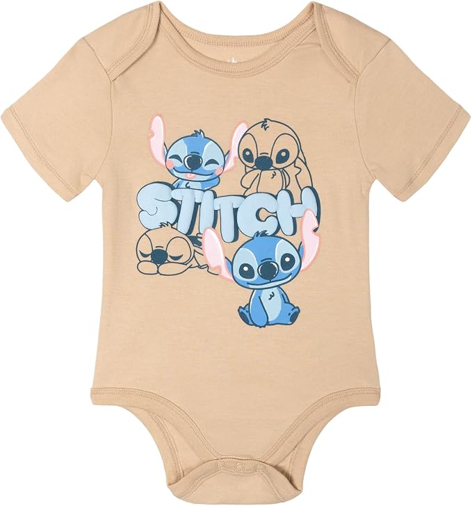 Disney Baby 5-Pack Short Sleeve Bodysuits Newborn to Infant - Image 3