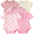 Kiddiezoom Newborn Baby Unisex Cotton One-Piece Bodysuits Baby Gift 5-Pack Baby by Kiddiezoom