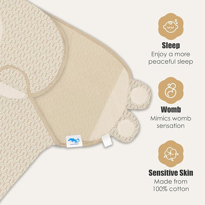 SWEET DOLPHIN 3-Pack Baby Swaddle Sleep Sacks - Image 5