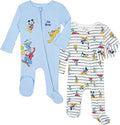 Disney Baby Boys' 2-Pack Footed One-Piece Sleep N' Play Newborn to Infant by Disney