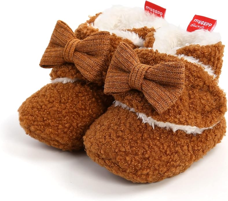 Baby Booties Cozy Fleece Slippers Soft Baby Shoes - Image 5