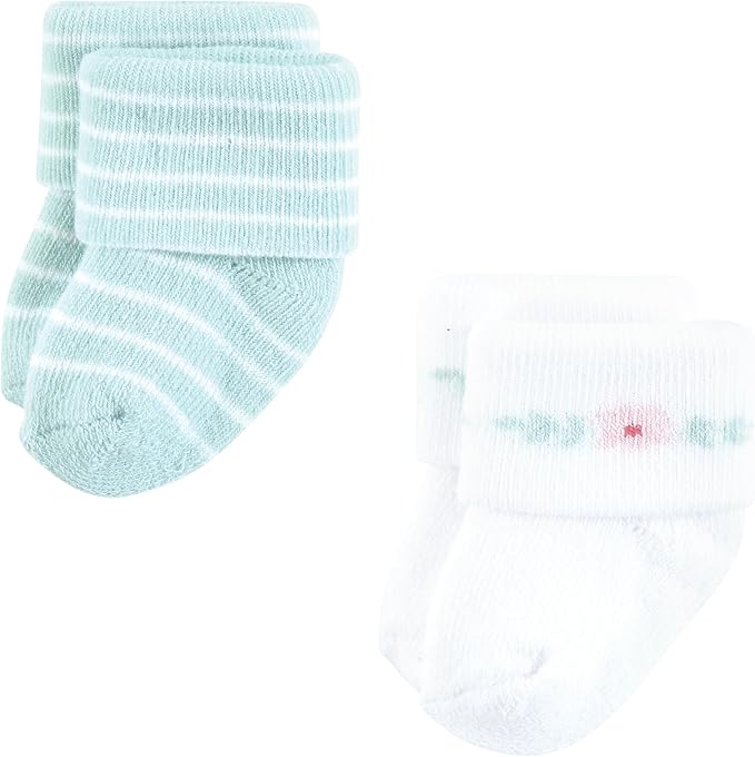 Hudson Baby Baby 8-pack Cotton Rich Newborn and Terry Socks - Image 3