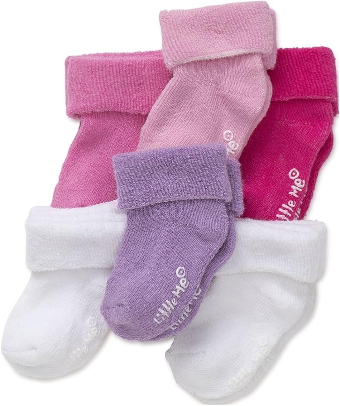 Little Me baby-girls 6 Pack Variety Socks - Image 2