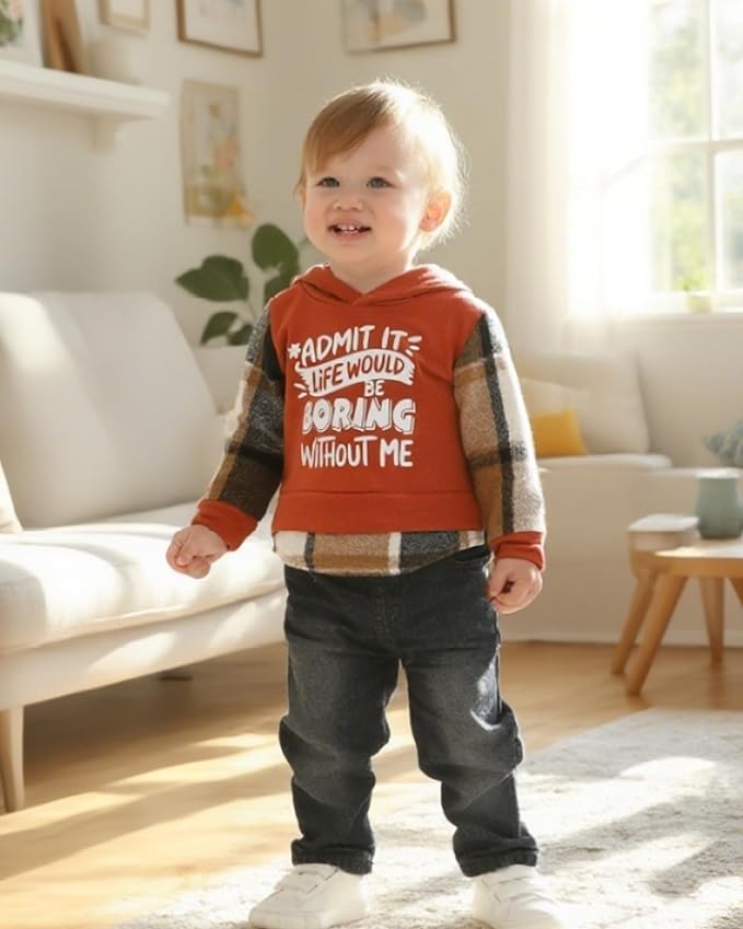 NZRVAWS Baby Boy Clothes Toddler Boy Outfit 2 3 4T 6 12 18 24 Month Fall Winter - Image 2