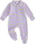 Seyurigaoka Newborn Baby Boy Girl Romper Long Sleeve Zipper Jumpsuit by SEYURIGAOKA