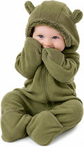 Cuddle Club Fleece Baby Bunting Bodysuit Hoodie, Newborn by CuddleClub
