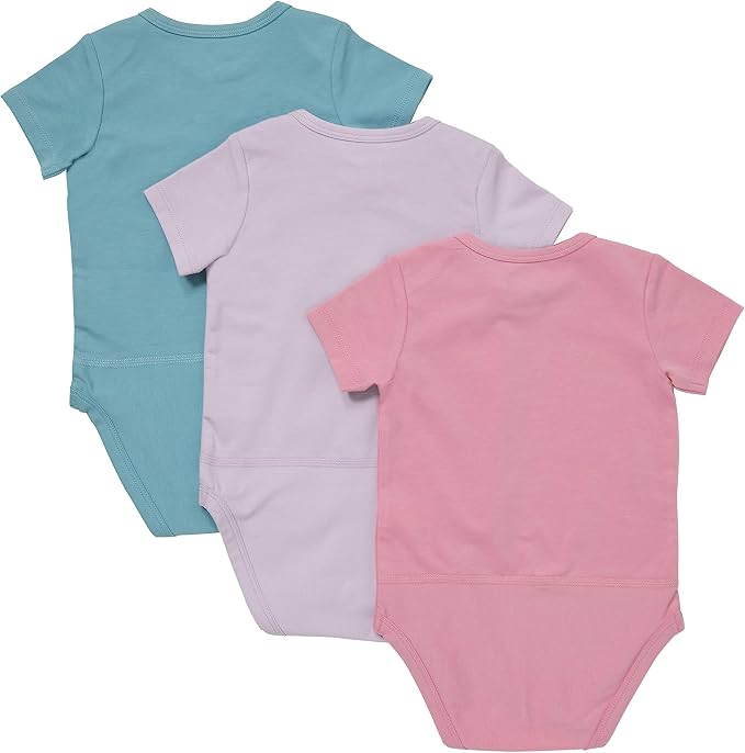 Hanes Baby Pure Comfort Short Sleeve Bodysuits, Infant Bodysuits, Boys & Girls - Image 2