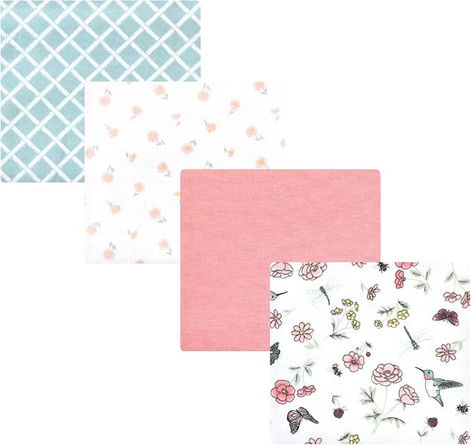 Hudson Baby Unisex Baby Cotton Poly Flannel Receiving Blankets, Hummingbird by HudsonBaby