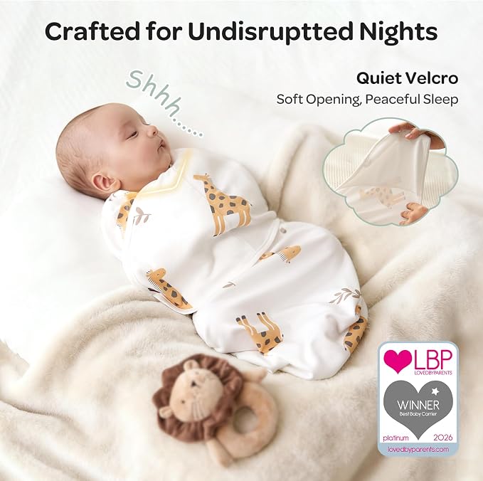 Momcozy Swaddles for Newborns, Quiet Fastener Swaddle for Infant 0-3 Months | - Image 3
