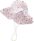 HONGTEYA Baby Sun Hat Wide Brim Adjustable Toddler Beach Bucket Hat | Soft by HONGTEYA