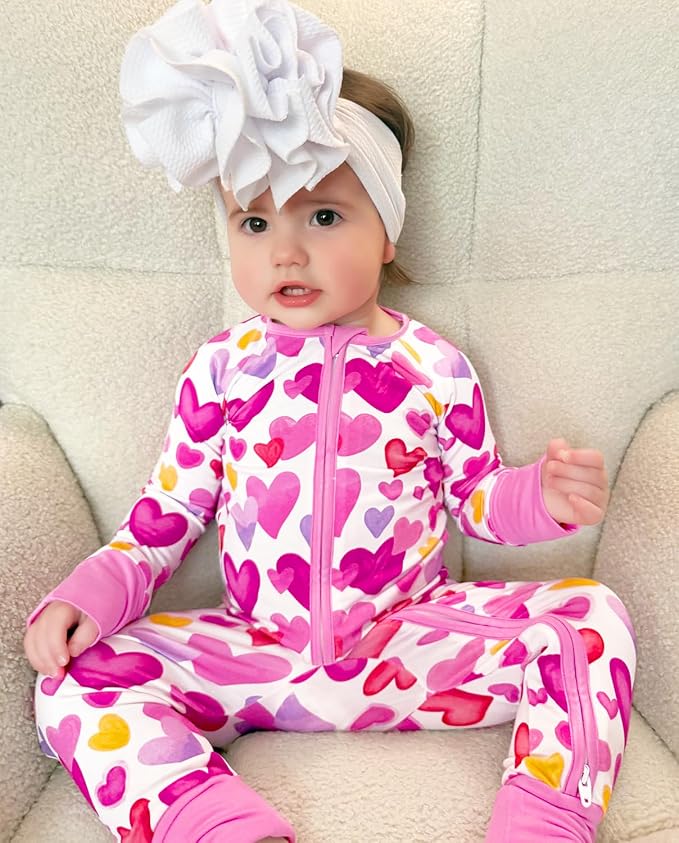 babee Reshinee Viscose Derived from Bamboo Baby Footie Pajamas Convertible - Image 3