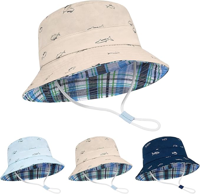 Durio Baby Sun Hat UPF50+ Wide Brim Bucket Hats by DURIO