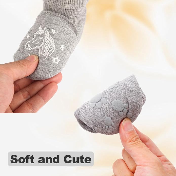 Newborn Infant Baby Cotton Booties Non-Slip Sole - Image 2