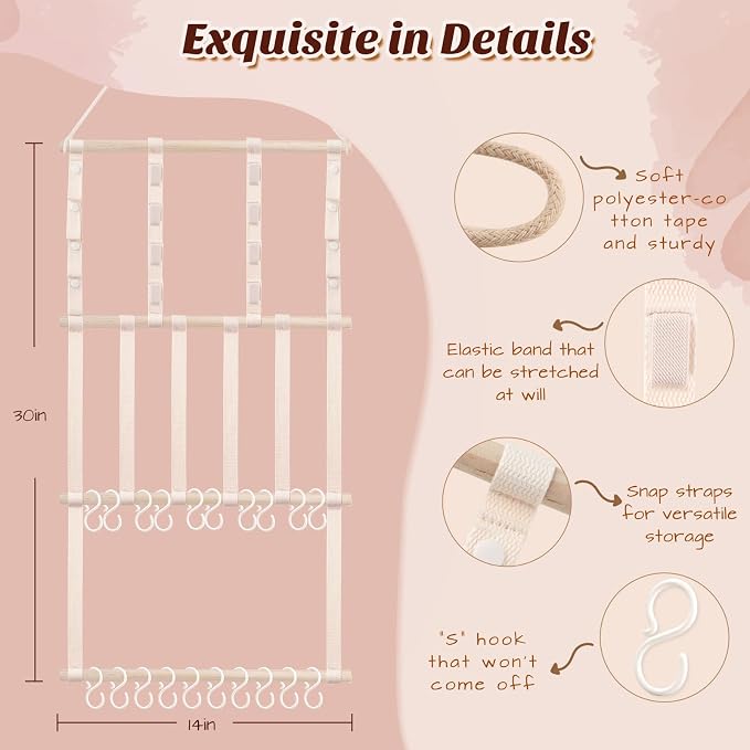 POVETIRE Headband Holder Hair Bows Organizer - Image 3
