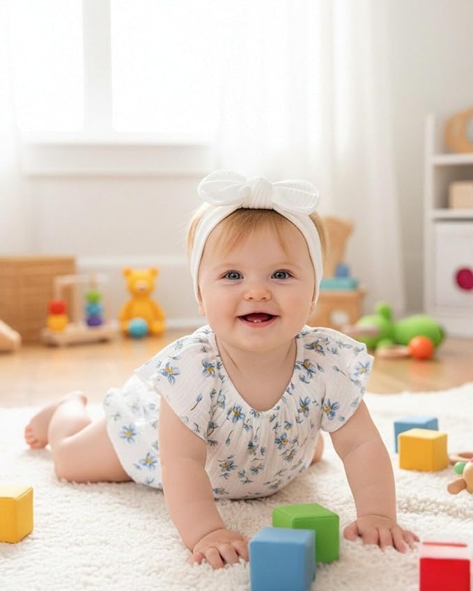 Renotemy Newborn Baby Girl Clothes Coming Home Summer Outfits Preemie-18M | - Image 3