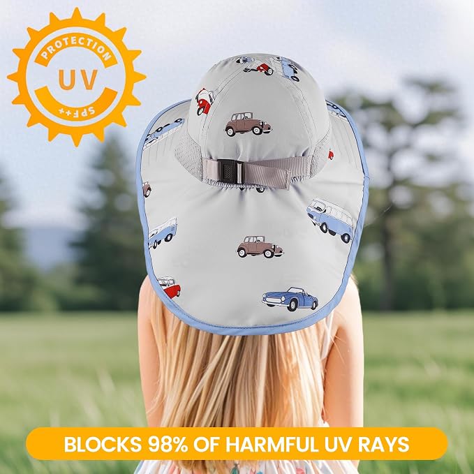 Baby Sun Hat with Neck Flap UPF 50+ - Image 4