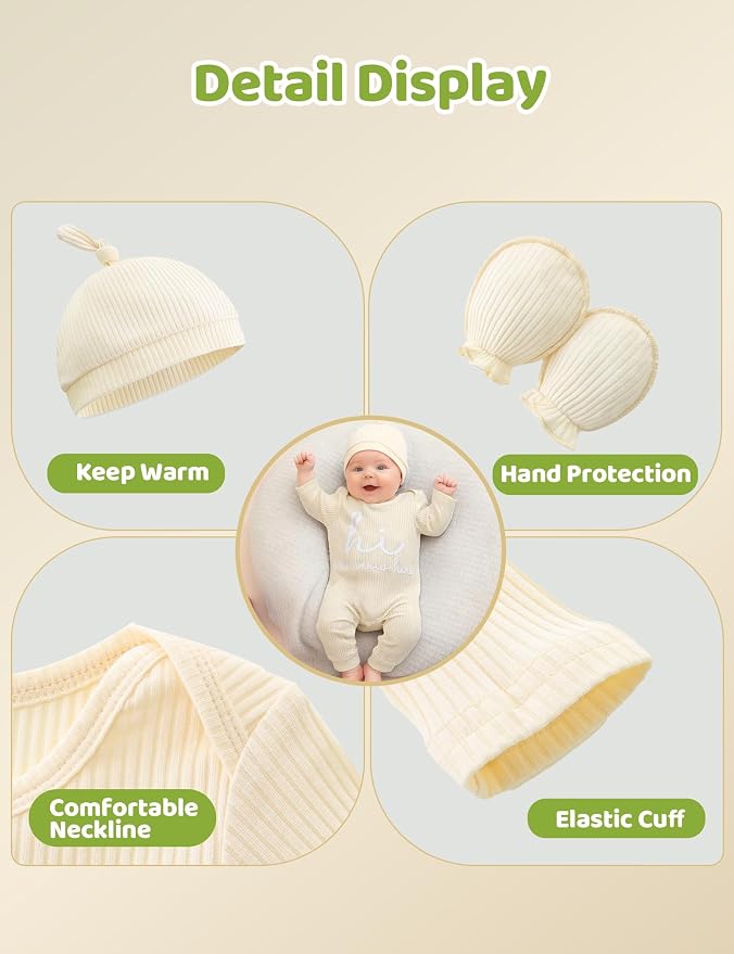 Babymine Newborn Coming Home Outfit Unisex Baby Clothes - Image 5