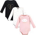 Hudson Baby Baby Girls' Cotton Long-sleeve Bodysuits 3-pack by HudsonBaby