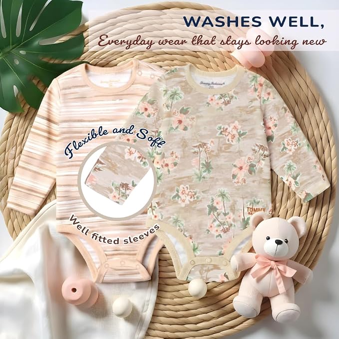 Tommy Bahama Baby 5-Piece Onesie Set - Image 3