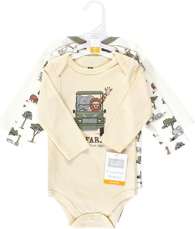 Hudson Baby Unisex Baby Cotton Bodysuits - Image 2