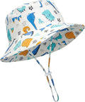 Baby Sun Hat Kids Summer Sun Protection Toddler Bucket Hat Wide Brim Adjustable by HONGTEYA
