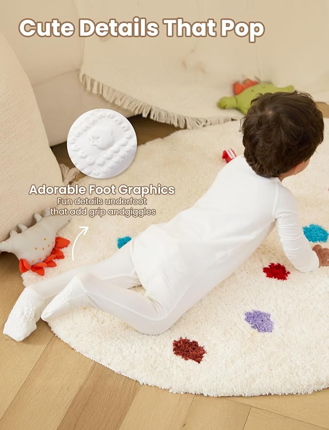 PATPAT Organic Cotton Baby Footie Pajamas - Image 6