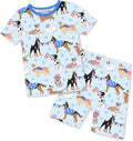 babee Reshinee Bamboo Viscose Toddler Boys Pajamas Set, Short Sleeve Kids by babeeReshinee