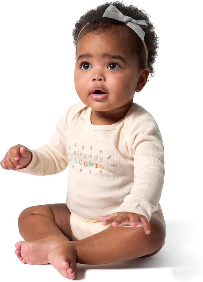 Onesies Brand Baby Boys & Girls 6-Pack Long Sleeve Bodysuits - Image 4