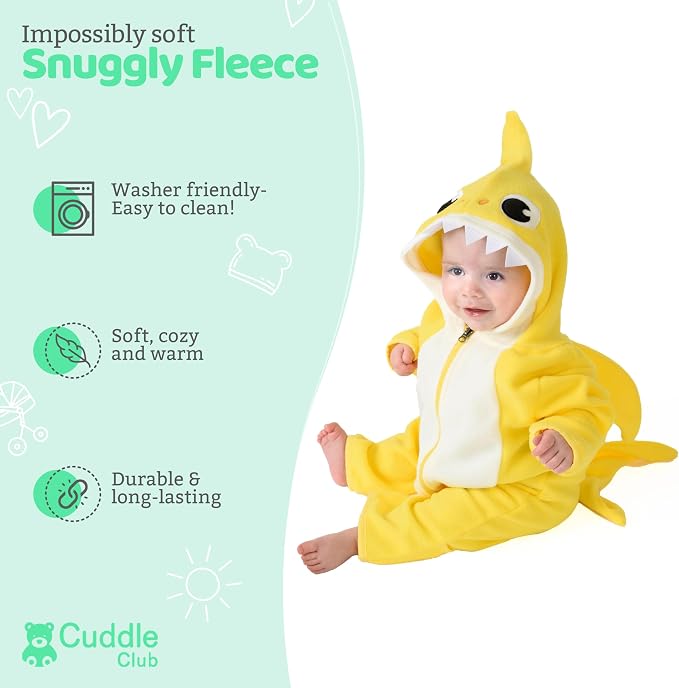 Cuddle Club Fleece Baby Bunting Bodysuit Hoodie, Newborn - Image 2