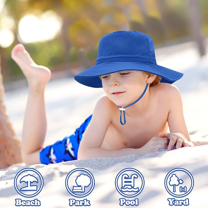Sarfel Baby Sun Hat Summer Baby Boy Hats UPF 50+ Sun Protection Toddler Hat - Image 3