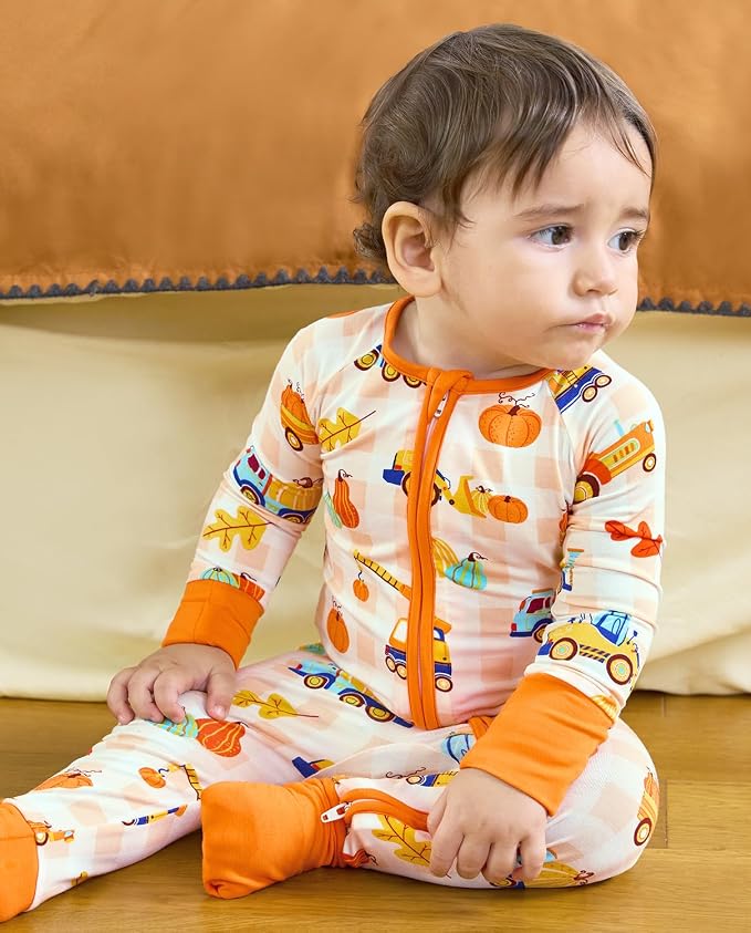babee Reshinee Bamboo Viscose Baby Footie Pajama, Zipper Sleeper Boys Girls | - Image 6