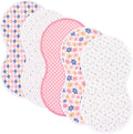 sleepyturtle Pack of 5, Baby Burp Cloths, Soft and Absorbent by sleepyturtle