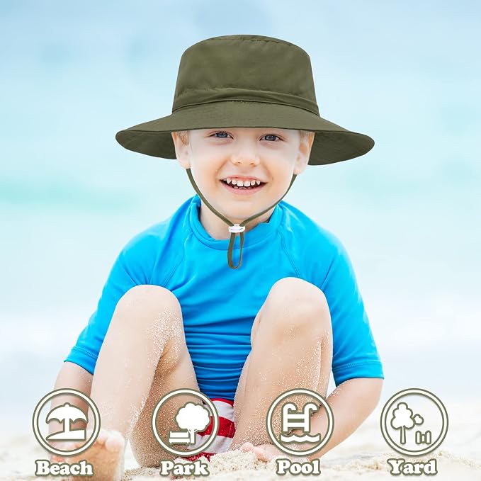 Sarfel Baby Sun Hat Summer Baby Boy Hats UPF 50+ Sun Protection Toddler Hat - Image 3