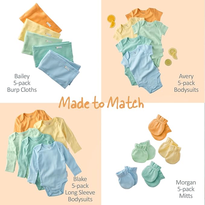 Butterblu Morgan 5-Pack Mitts 100% Cotton No Scratch Mitten Gloves | GOTS - Image 4