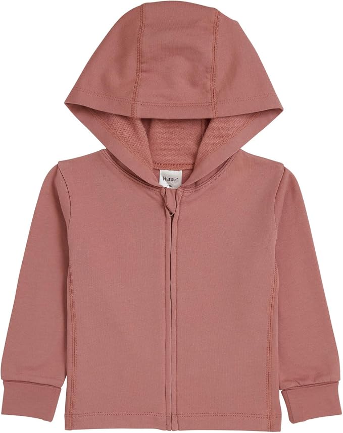 Hanes Baby Pure Comfort French Terry Hoodie, Infant Full-zip Hooded Jacket by Hanes