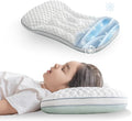 Reidio Toddler Pillows Double Sided Cooling Fabric & Breathable Mesh Kids Pillow Dual Heights Toddler Ergonomic Design Advanced Hose Filler Machine Washable (Rose, H1)