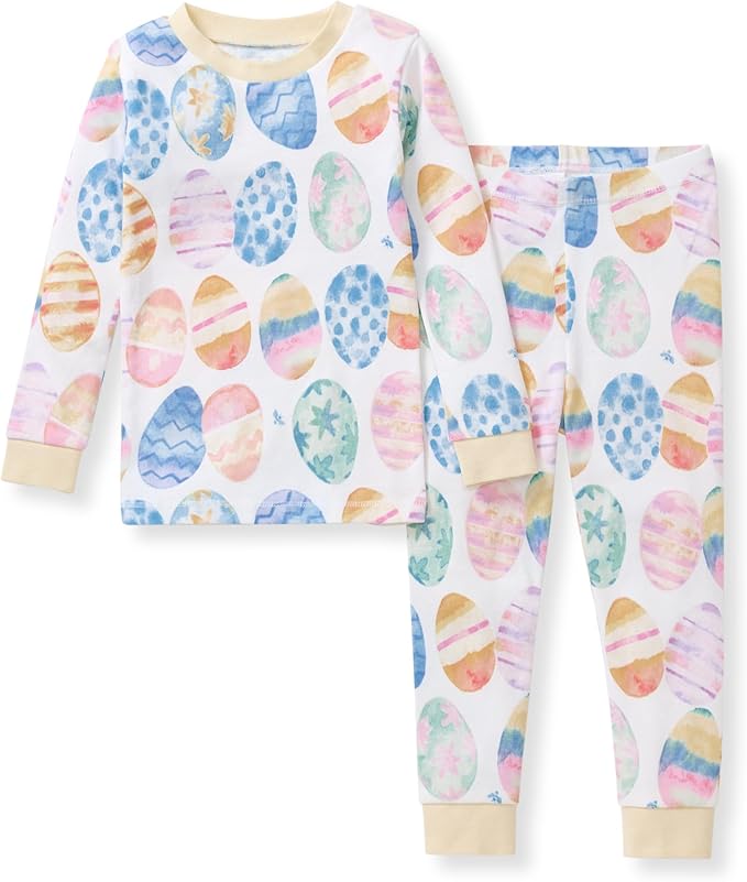 Burt's Bees Baby Girls Organic Cotton Pajamas, Toddler PJ Set, 2-PC | Soft by BurtsBeesBaby