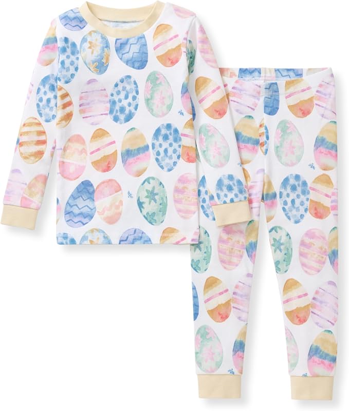 Burt's Bees Baby Girls Organic Cotton Pajamas, Toddler PJ Set, 2-PC | Soft by BurtsBeesBaby