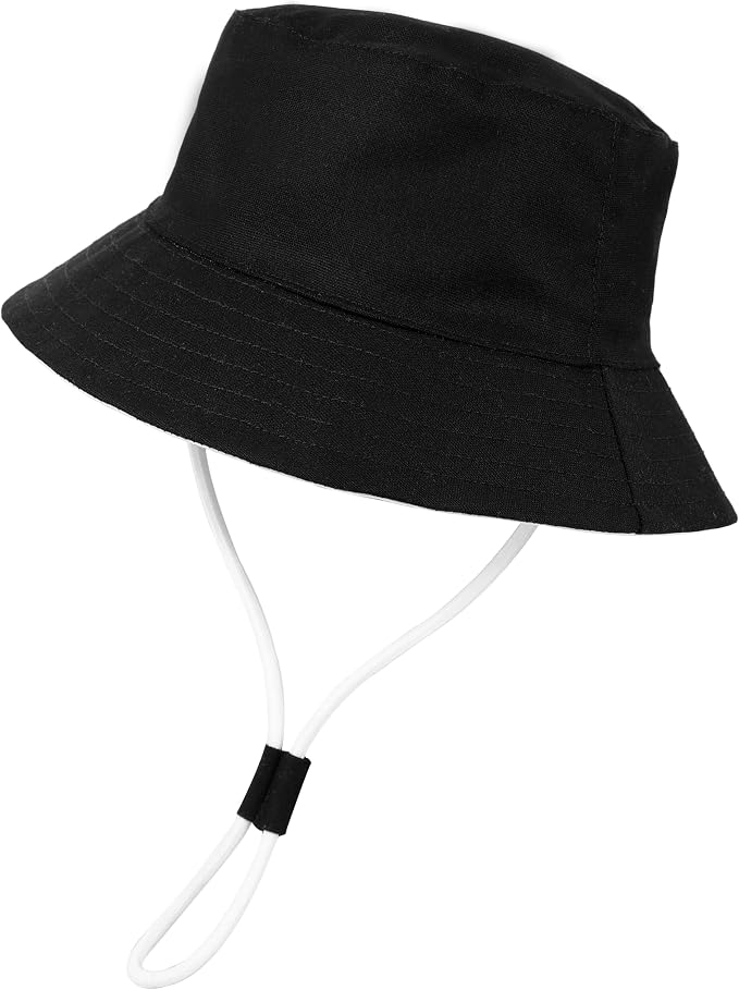 Baby Boy Sun Hat Toddler Bucket Beach Hat Girl UPF 50+ Cotton Linen by YMYDYFC