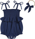 Baby Girl Romper Ruffle Newborn Girl Bodysuit Jumpsuit Baby Girl Clothes Outfit by ZOELNIC