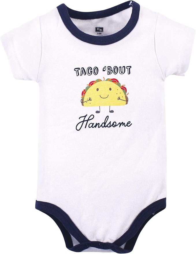 Hudson Baby Unisex Baby Cotton Bodysuit, Shorts and Shoe Set - Image 3