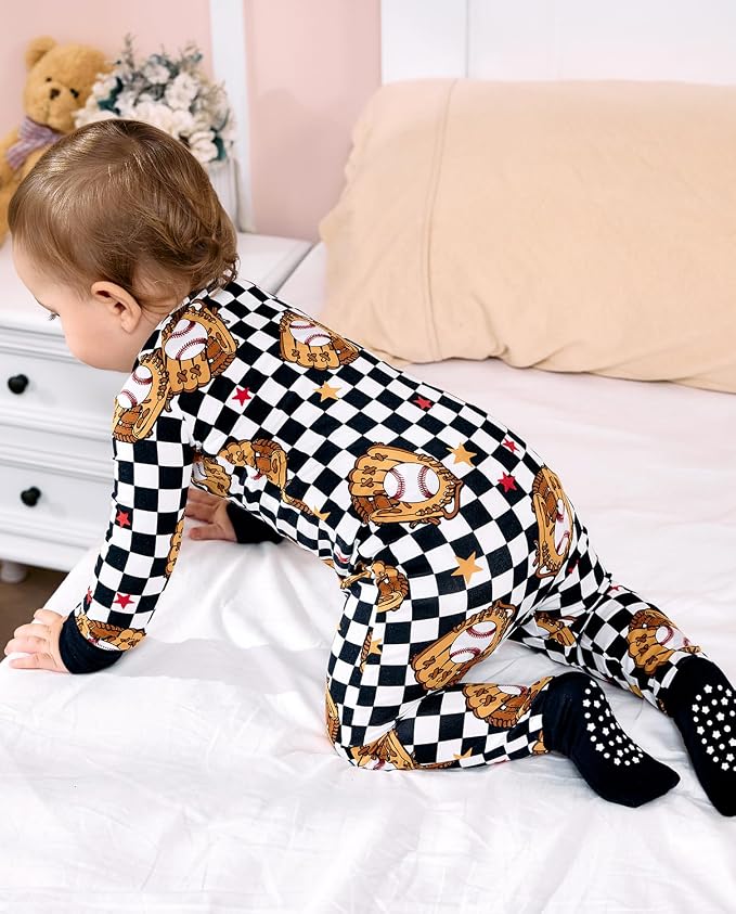 babee Reshinee Bamboo Viscose Baby Footie Pajama, Zipper Sleeper Boys Girls - Image 8