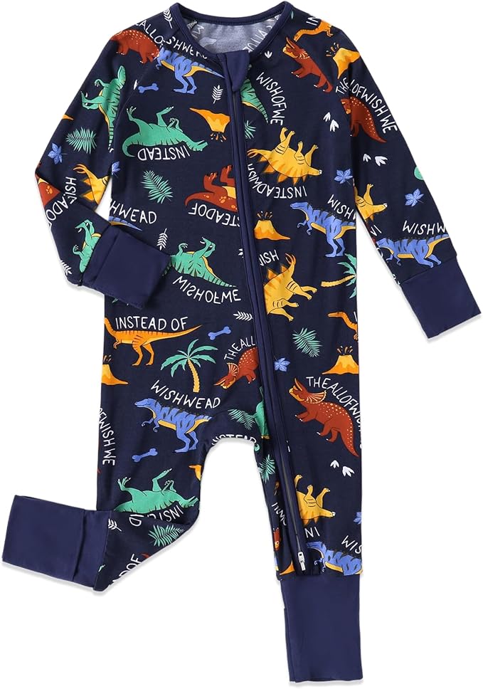 Baby Viscose of Bamboo Convertible Footie Pajamas by Cabahata